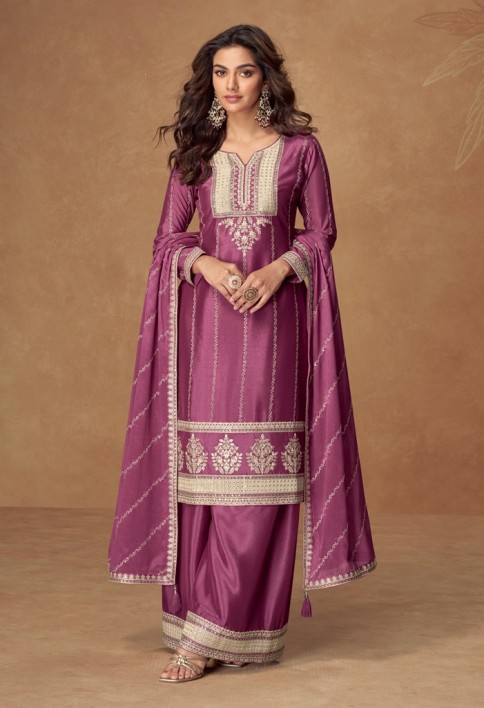 “Royal Radiance suit in Magenta”