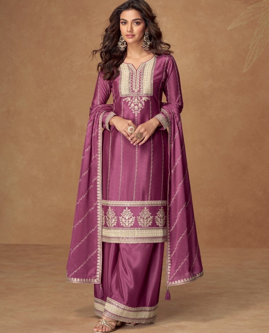 10265-pink - “Royal Radiance suit in Magenta”