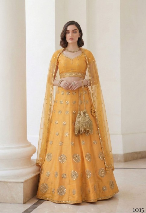 Mirror Work Silk Trendy A Line Lehenga Choli