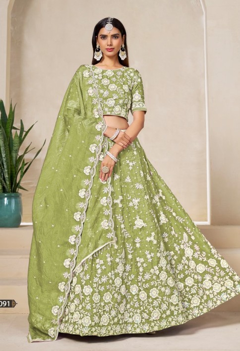 Lime Garden Grace Lehnga Set 