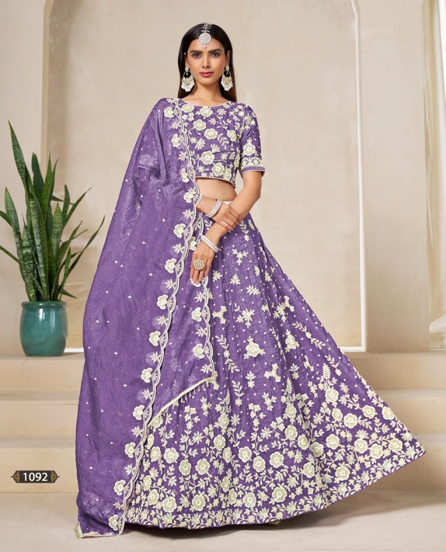 1092 - Lavender Royalty lehenga set 
