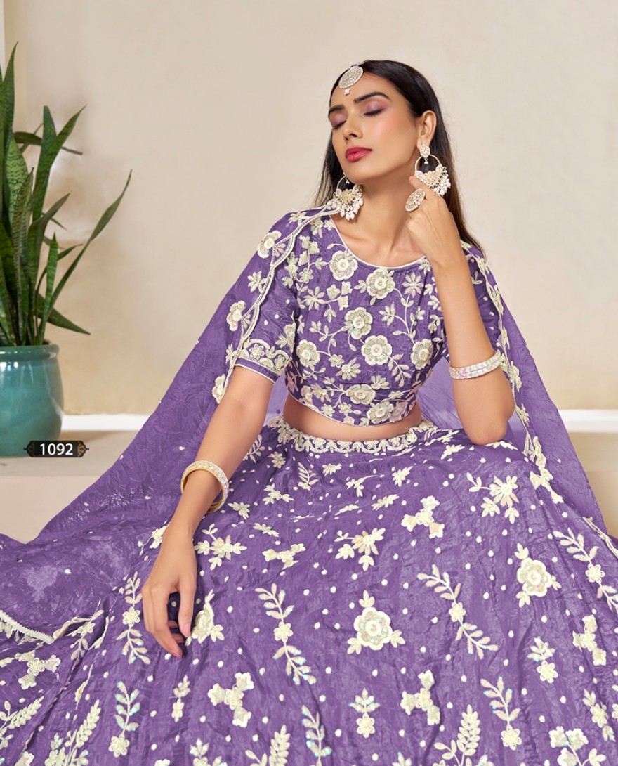 1092 - Lavender Royalty lehenga set 