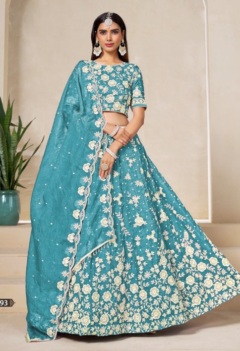 Teal Temptation Lehenga Set