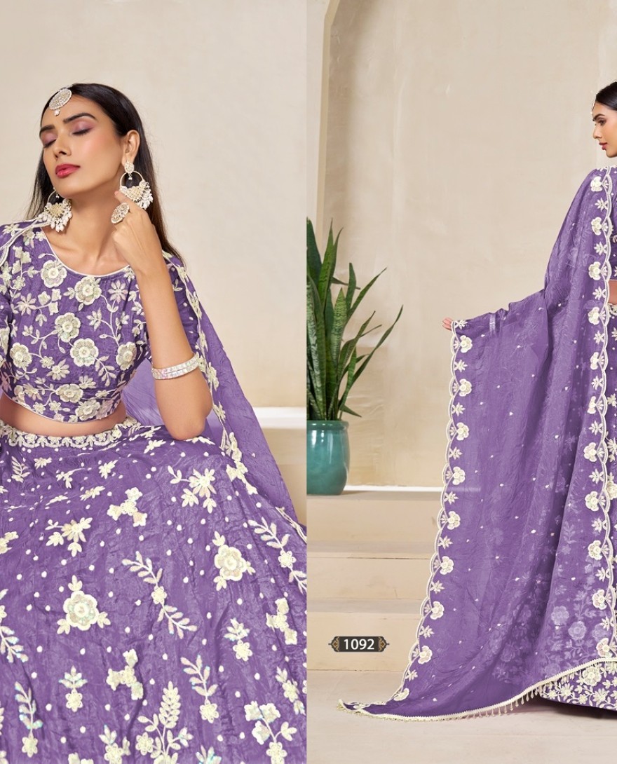 1092 - Lavender Royalty lehenga set 