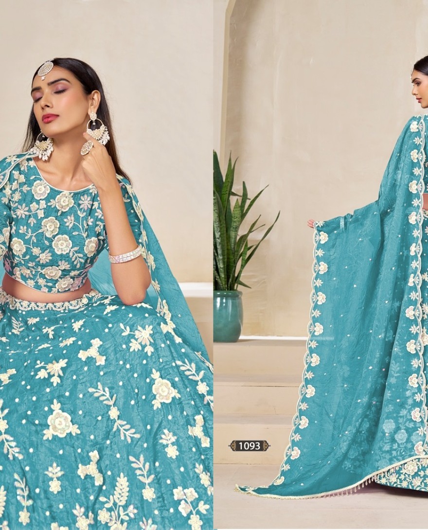 1094 - Teal Temptation Lehenga Set