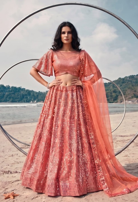 Mesmeric Net Lehenga Choli