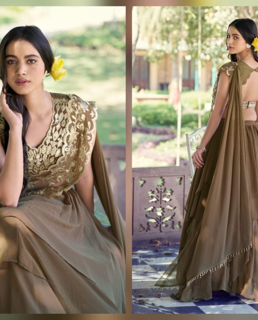 COFFEE - Coffee Color Traditional Lehenga Choli