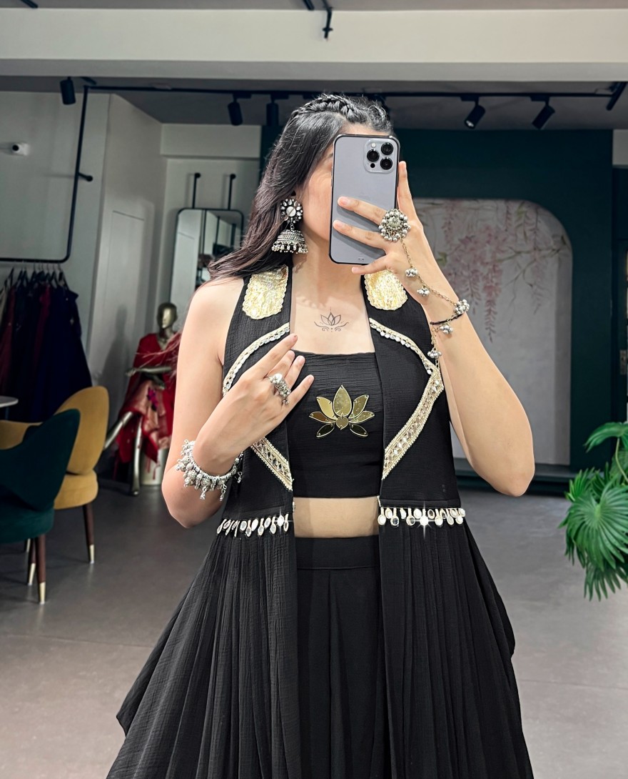 BLACK - Indian Women Wear Navratri Chaniya Choli