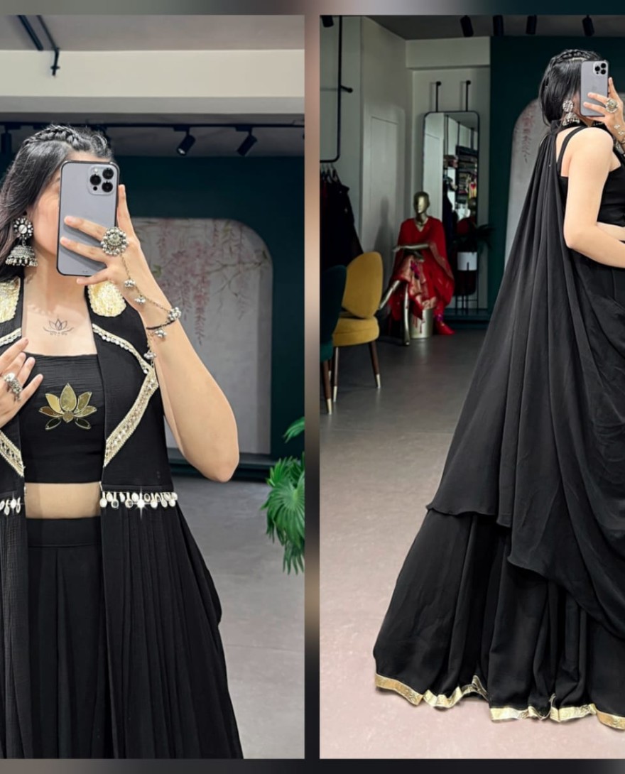 BLACK - Indian Women Wear Navratri Chaniya Choli