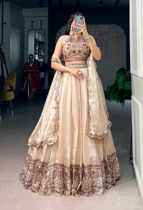 Wedding Wear Spider Crush Lehenga