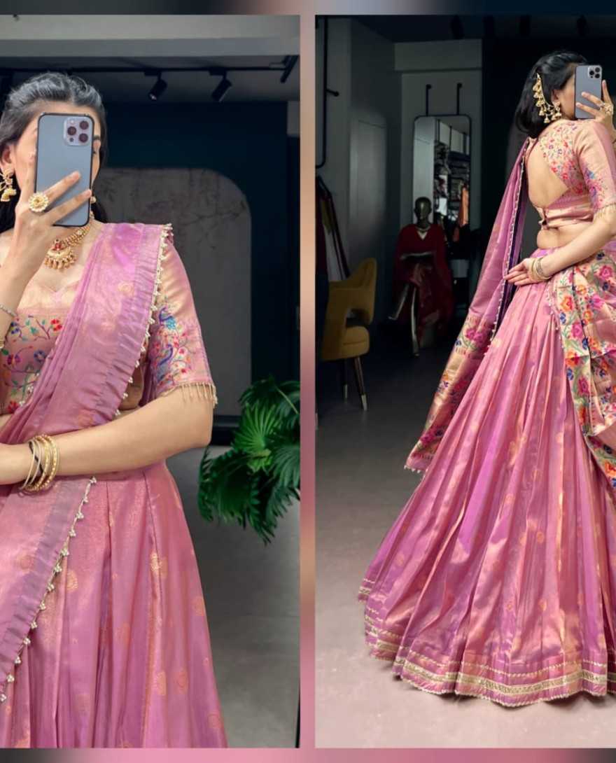 	 PINK - Wedding Wear Traditional Lehenga Choli