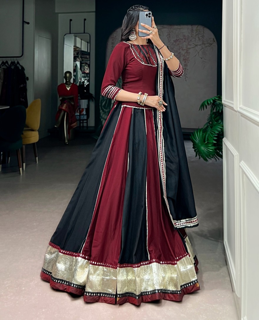 RED - Gujarati Festival Wear Cahniya Choli