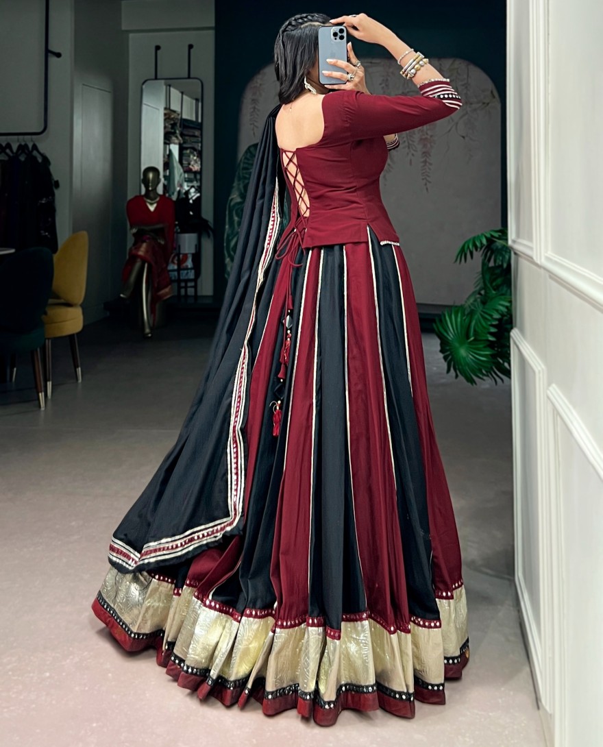 RED - Gujarati Festival Wear Cahniya Choli