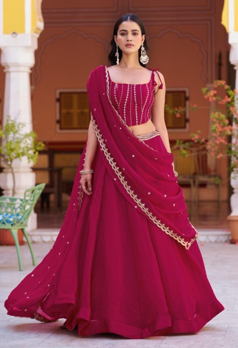 Sangeet Night Wear Fendi Chaniya Choli