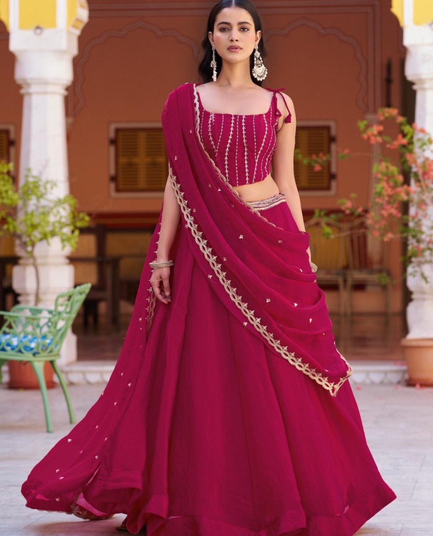 PINK - Sangeet Night Wear Fendi Chaniya Choli