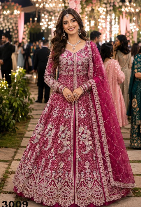 Rani Embroidered Net Trendy Lehenga Choli