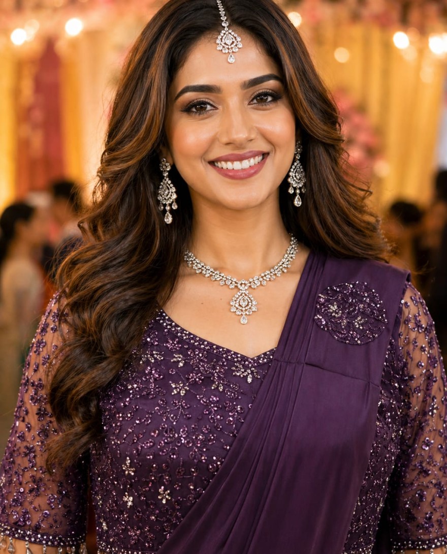PURPLE - Charming Classic Saree For Festival