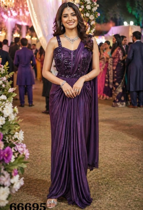 Wholesale Designer Sarees Ready To Wear Sarees Party Wear Sarees Saree Gown Manufacturer