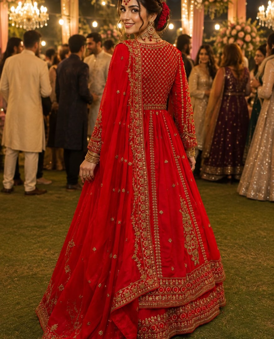 RED - Red Georgette Lehenga Choli
