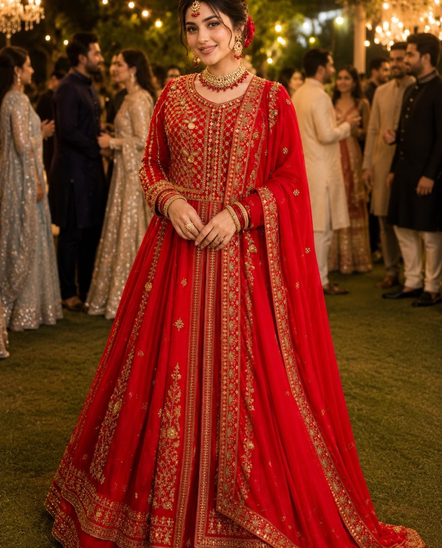 RED - Red Georgette Lehenga Choli