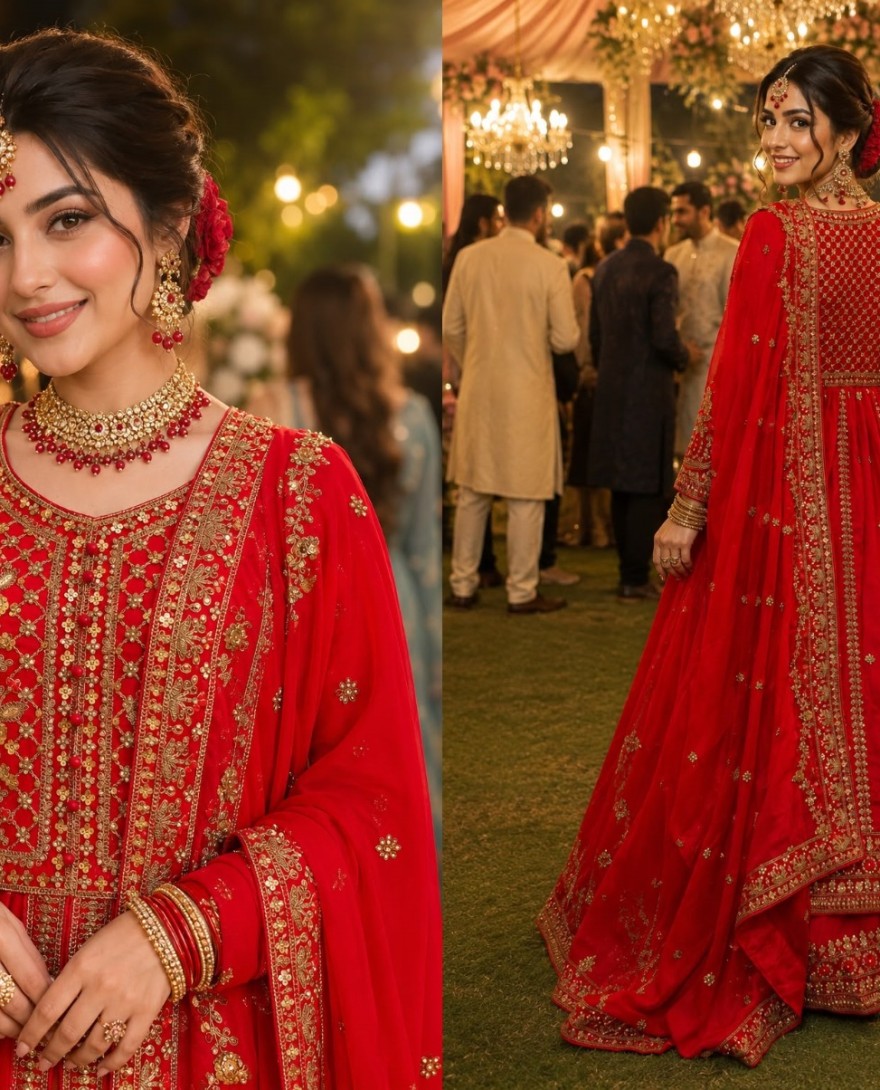 RED - Red Georgette Lehenga Choli