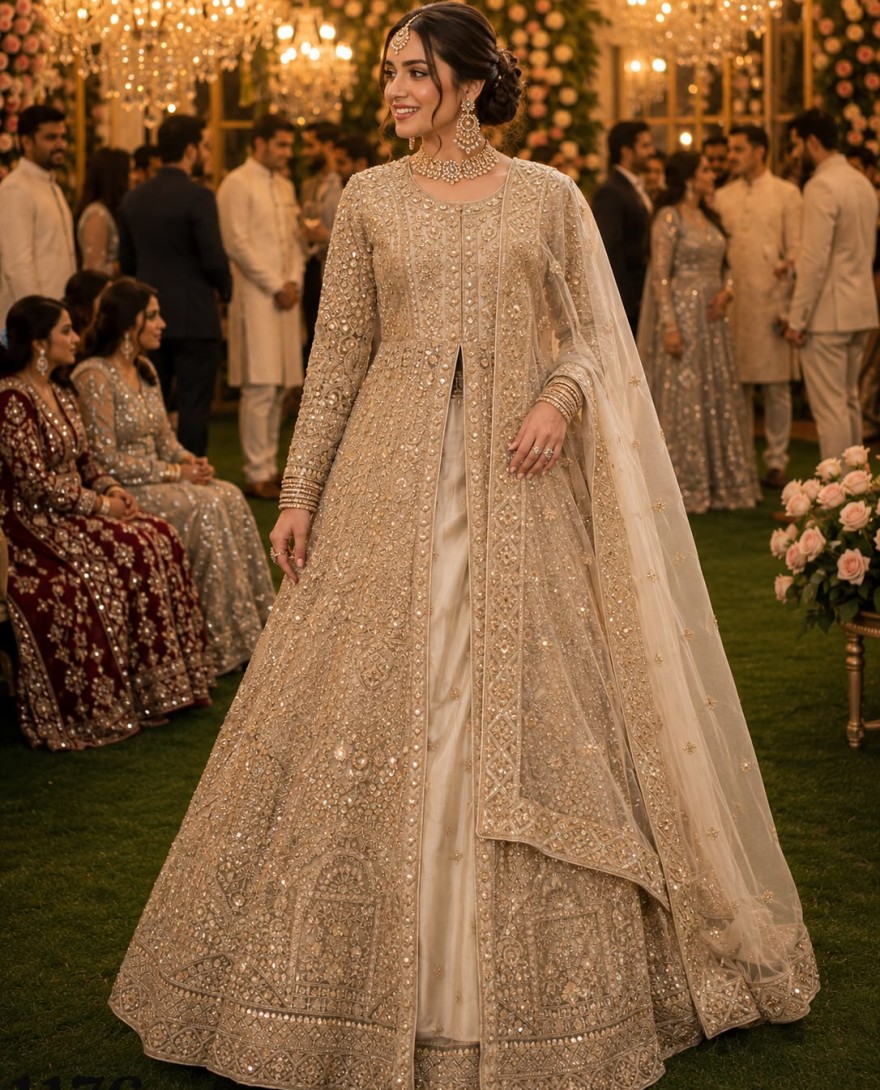 BEIGE - Net Festival Wear Readymade Lehenga Choli 2 Pieces Catalog