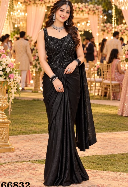 Black Ceremonial Classic Saree