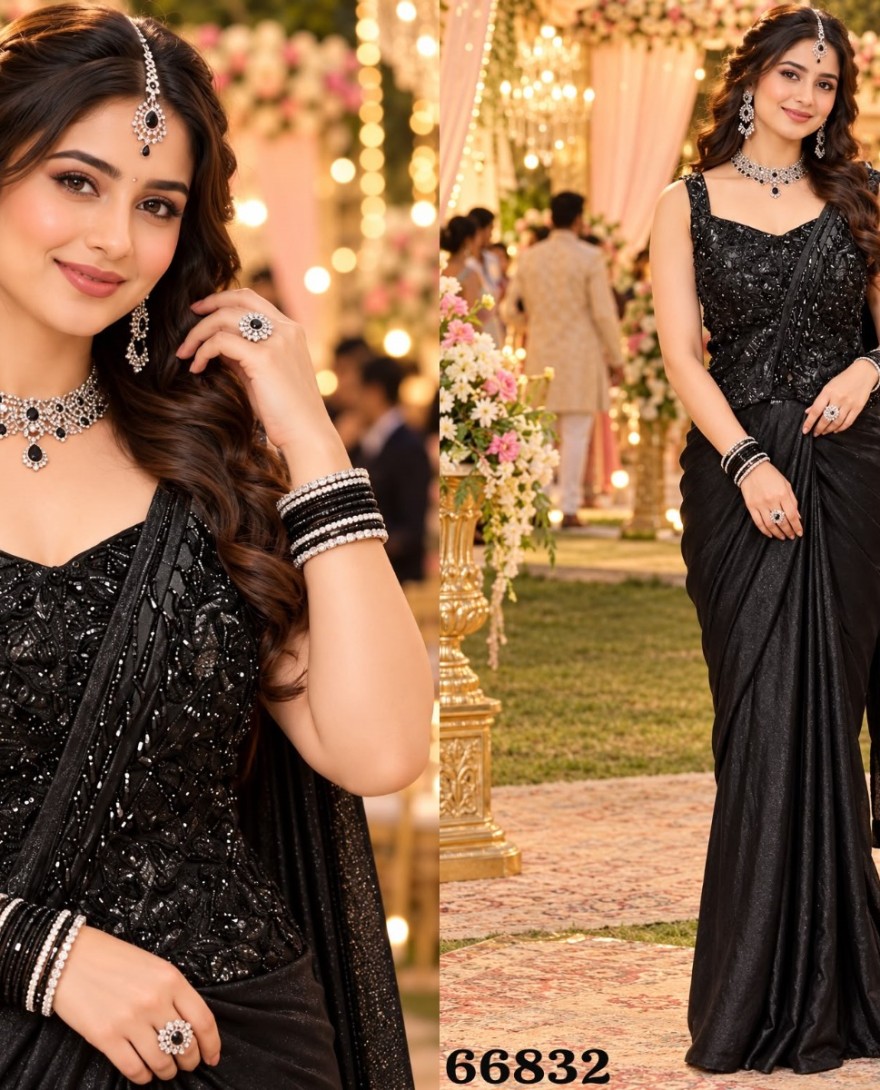 BLACK - Black Ceremonial Classic Saree