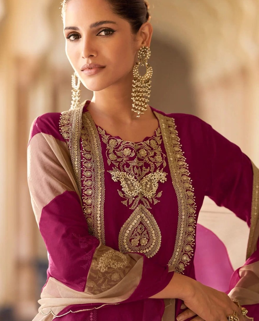 RANI - Rani Silk Readymade Salwar Suit