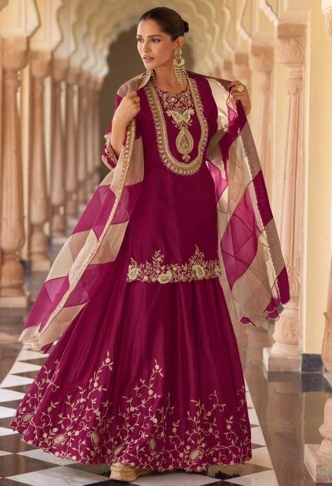 Rani Silk Readymade Salwar Suit