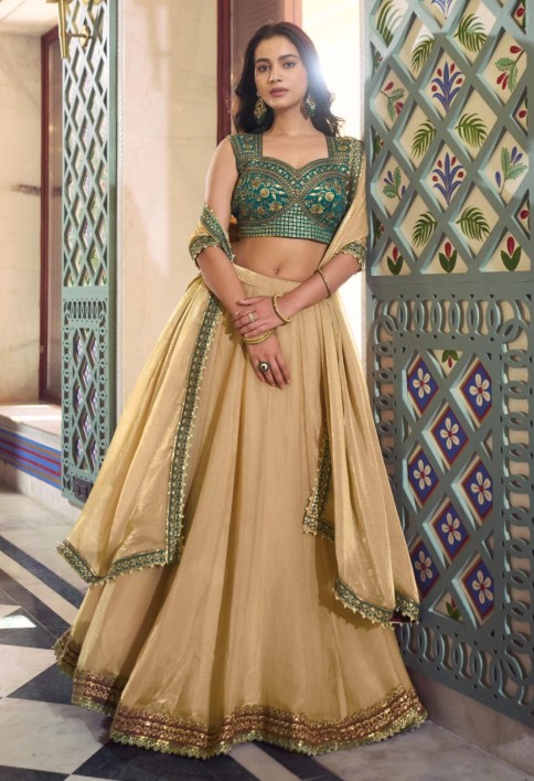Chiku Color Bridesmaid Chaniya Choli