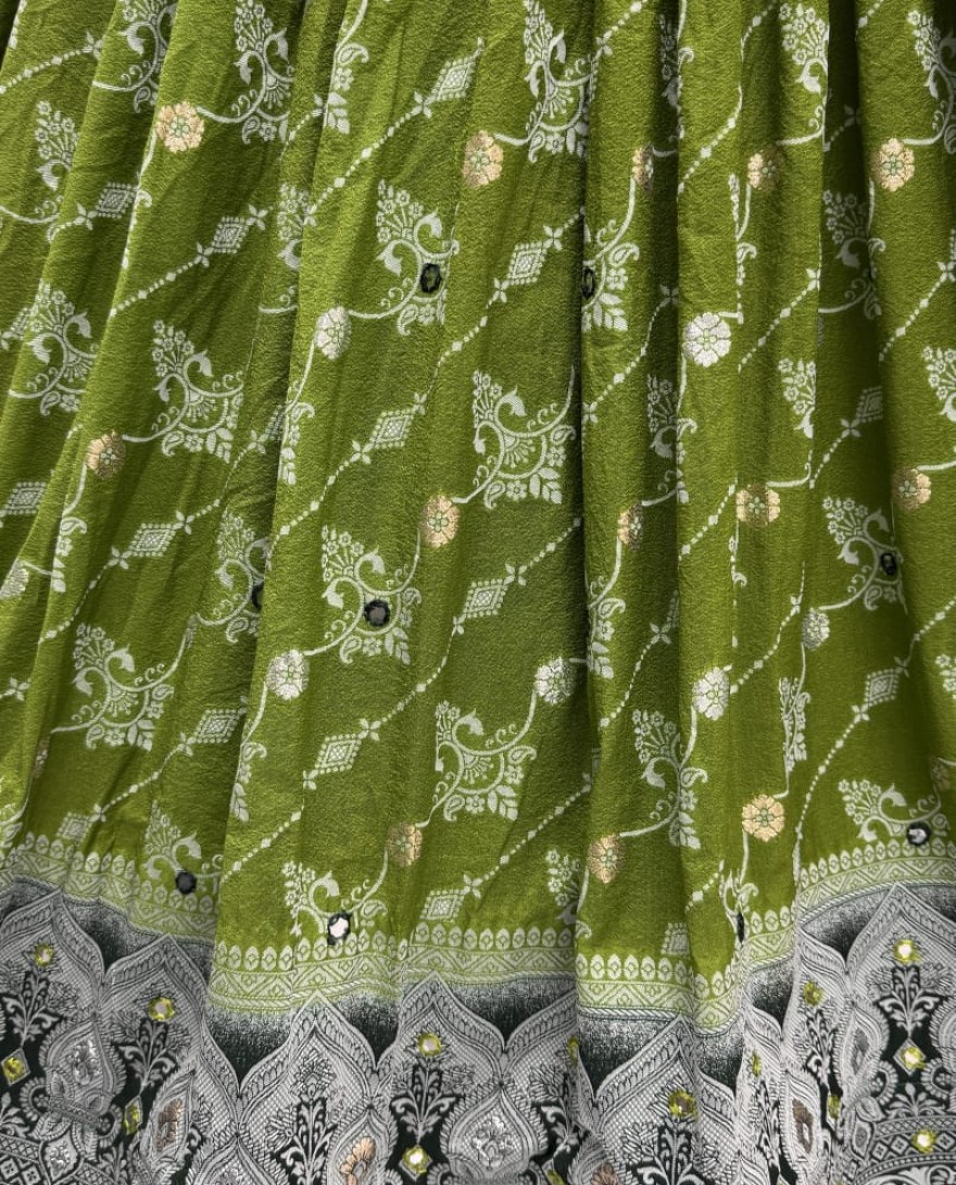 2882lightgreen - Graceful Pattern Light green Eye-Catchy Color range Sober wedding wear lehenga choli 