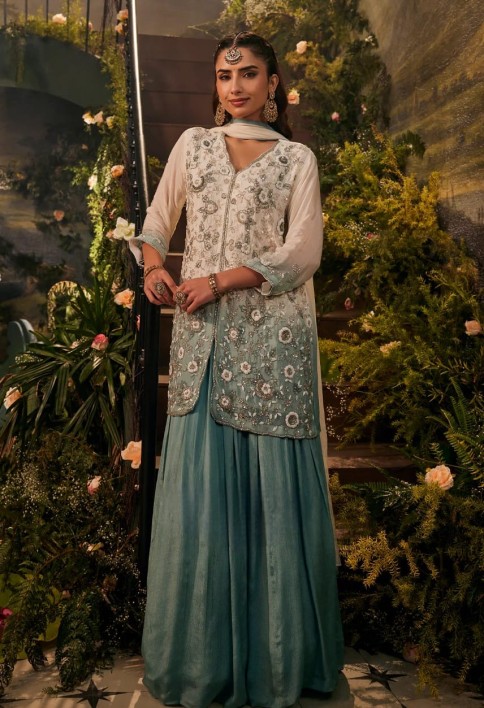 Fiza Handwork-Sharara Set