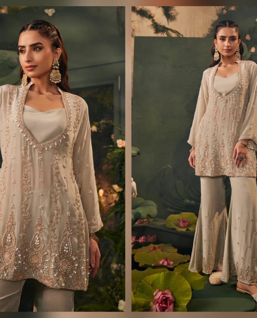 GREY - Grey Handwork-Co-ord Set