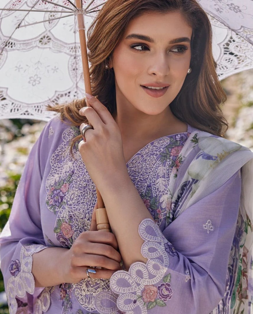 LAVENDER - Lavender Cutwork-Suit Set