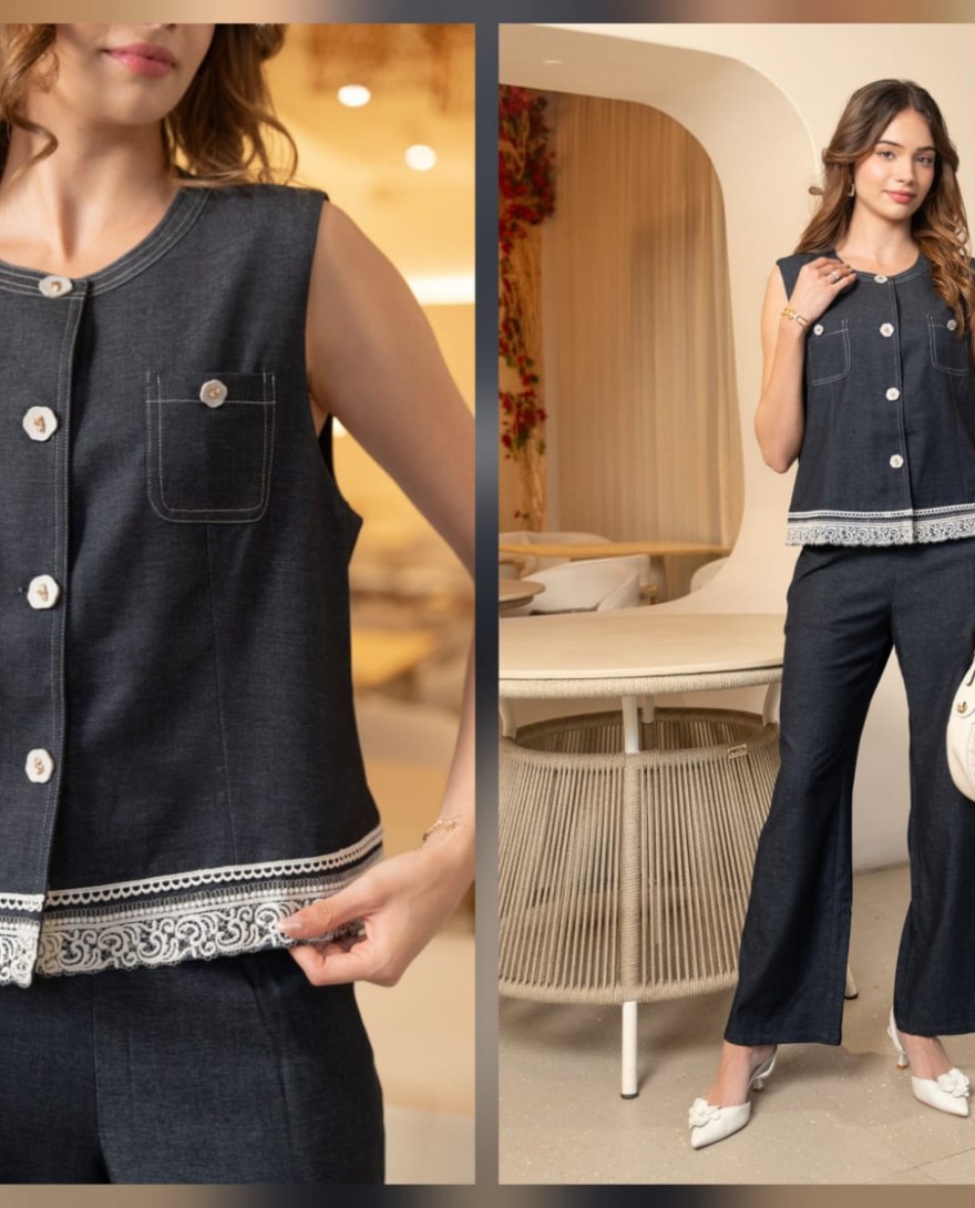 S4UAEOY - Navy Blue -Co-ord set