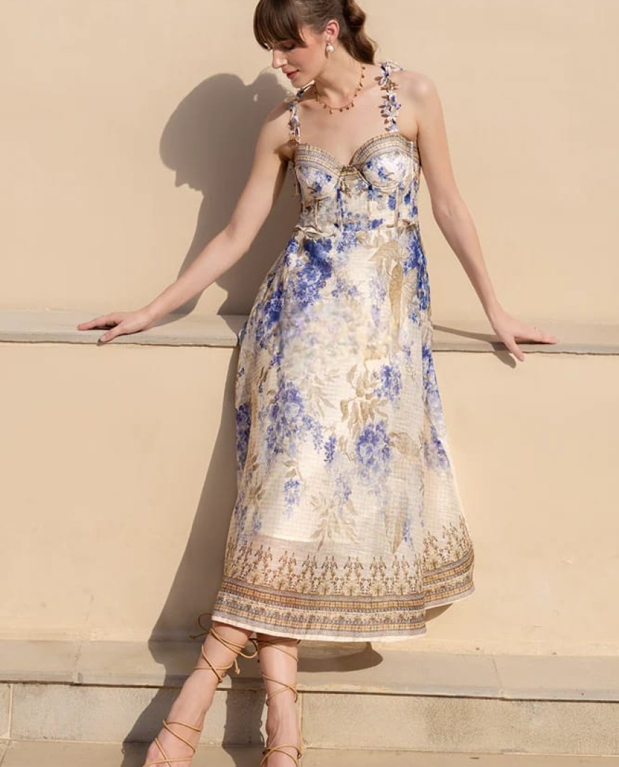 WHITE - Iris Charm-Maxi Dress